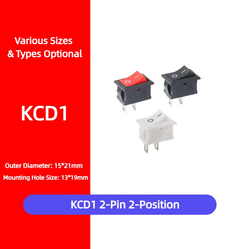 Diy Boat Electronics - 5 шт. KCD1 2-контактный кнопочный переключатель
