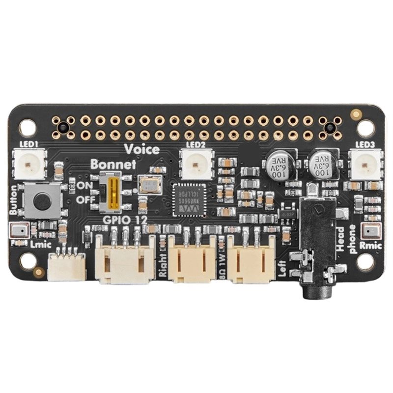 Raspberry Pi Zero - Голосовой модуль FULL-Voice Bonnet для Raspberry