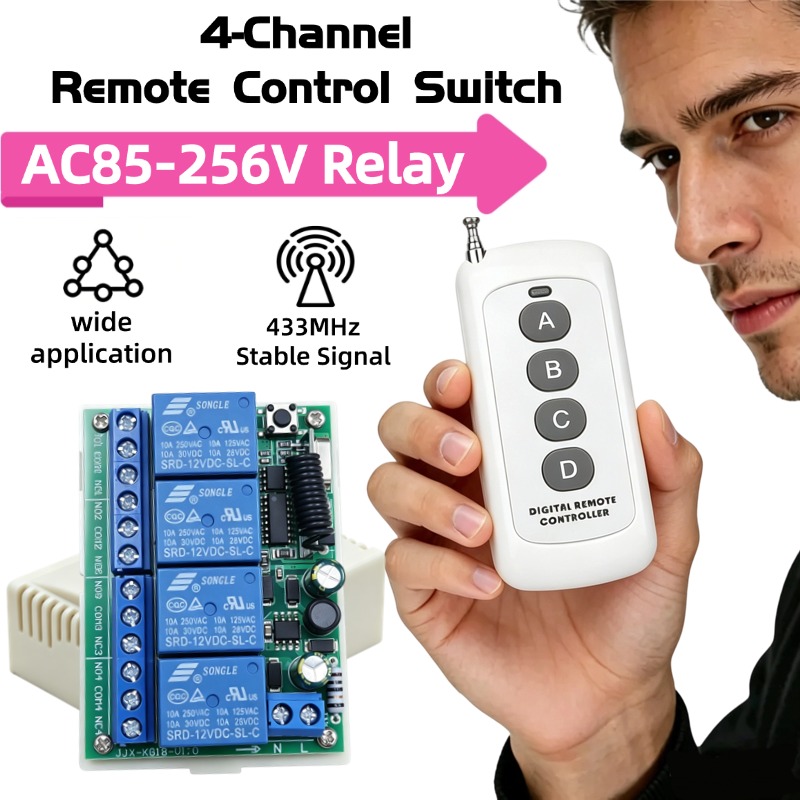 Rf 433Mhz Module - 433 МГц AC 110В 220В 4-канальный