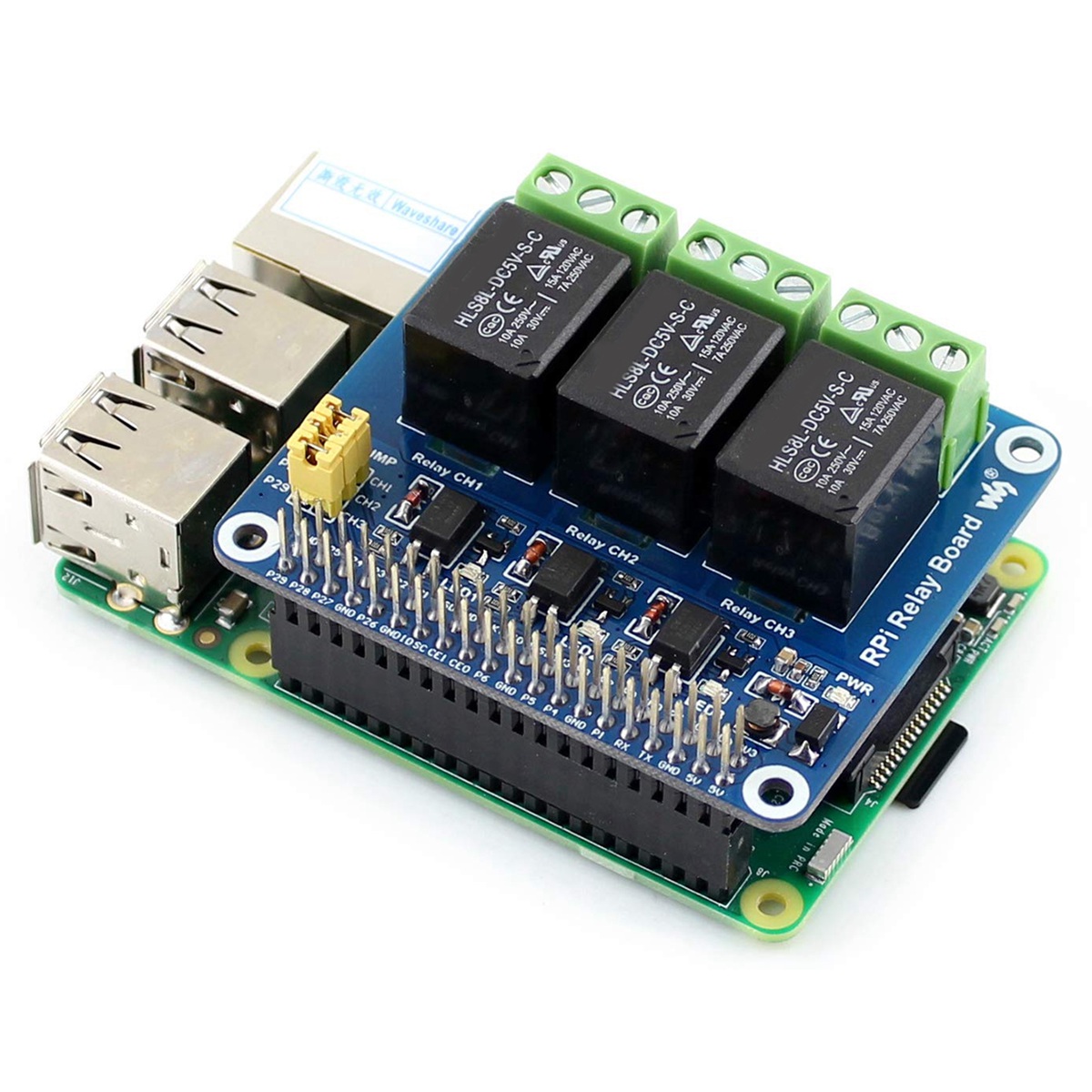 Raspberry Pi Zero - Модуль расширения Waveshare 5V с 3-канальным