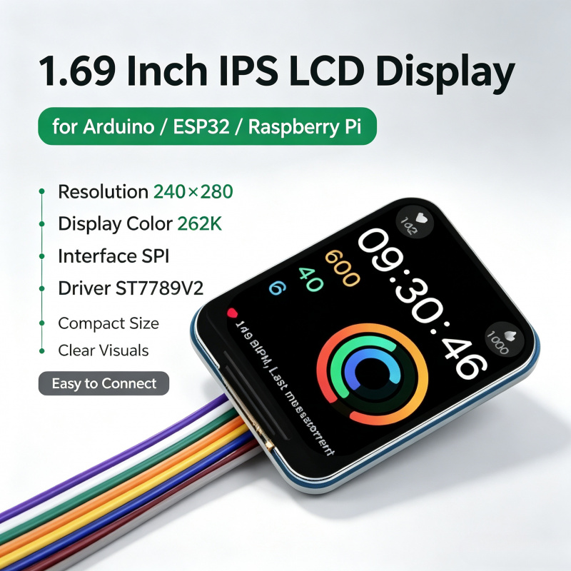 Raspberry Pi Zero - 1,69-дюймовый IPS LCD-модуль с драйвером ST7789V2,