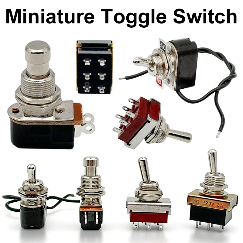 Diy Electric Guitar Electronics - Переключатель SPST тумблерный 12 мм, с