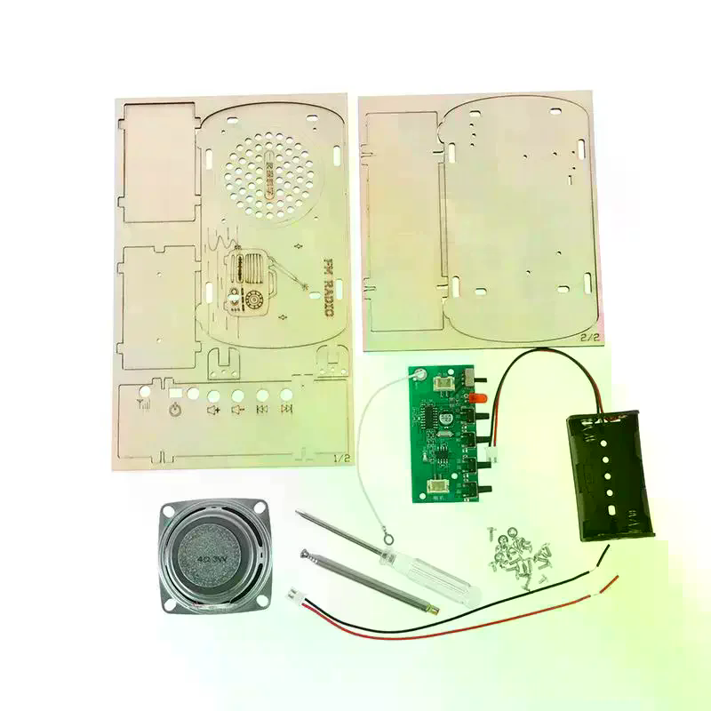 Diy Electronics Projects For Students - Набор для сборки деревянного FM-радиоприемника DIY: