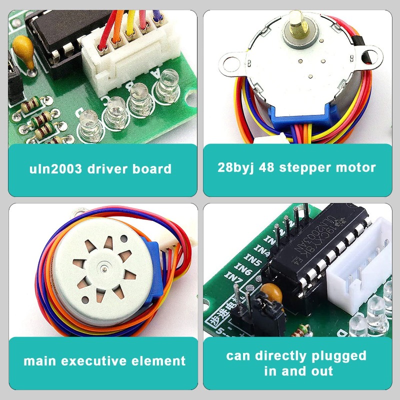 5 комплектов ULN2003 28BYJ-48  – обзор и цена Stepper Motor 28Byj