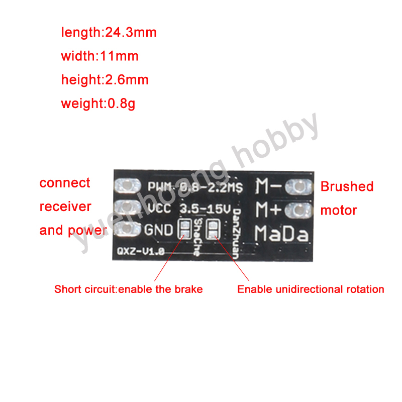 1 шт. 3,5-15 В щетка ESC двуст – обзор и цена Diy Boat Electronics