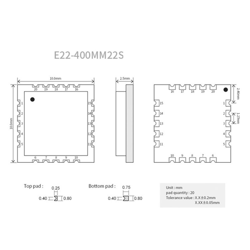 2X EBYTE SX1268 433 МГц Lora б – обзор и цена Rf 433Mhz Module